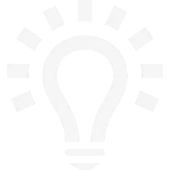 Ikona žárovky znázorňující nápad.